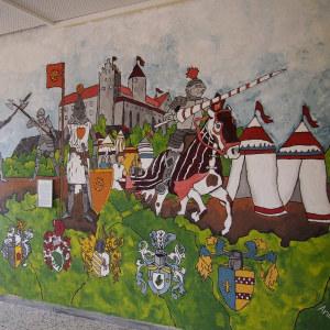 Présentation de l'école : les murs peints par les élèves