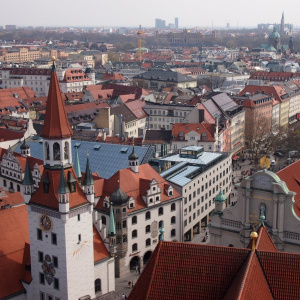 Munich : vue de la tour « alter Peter »